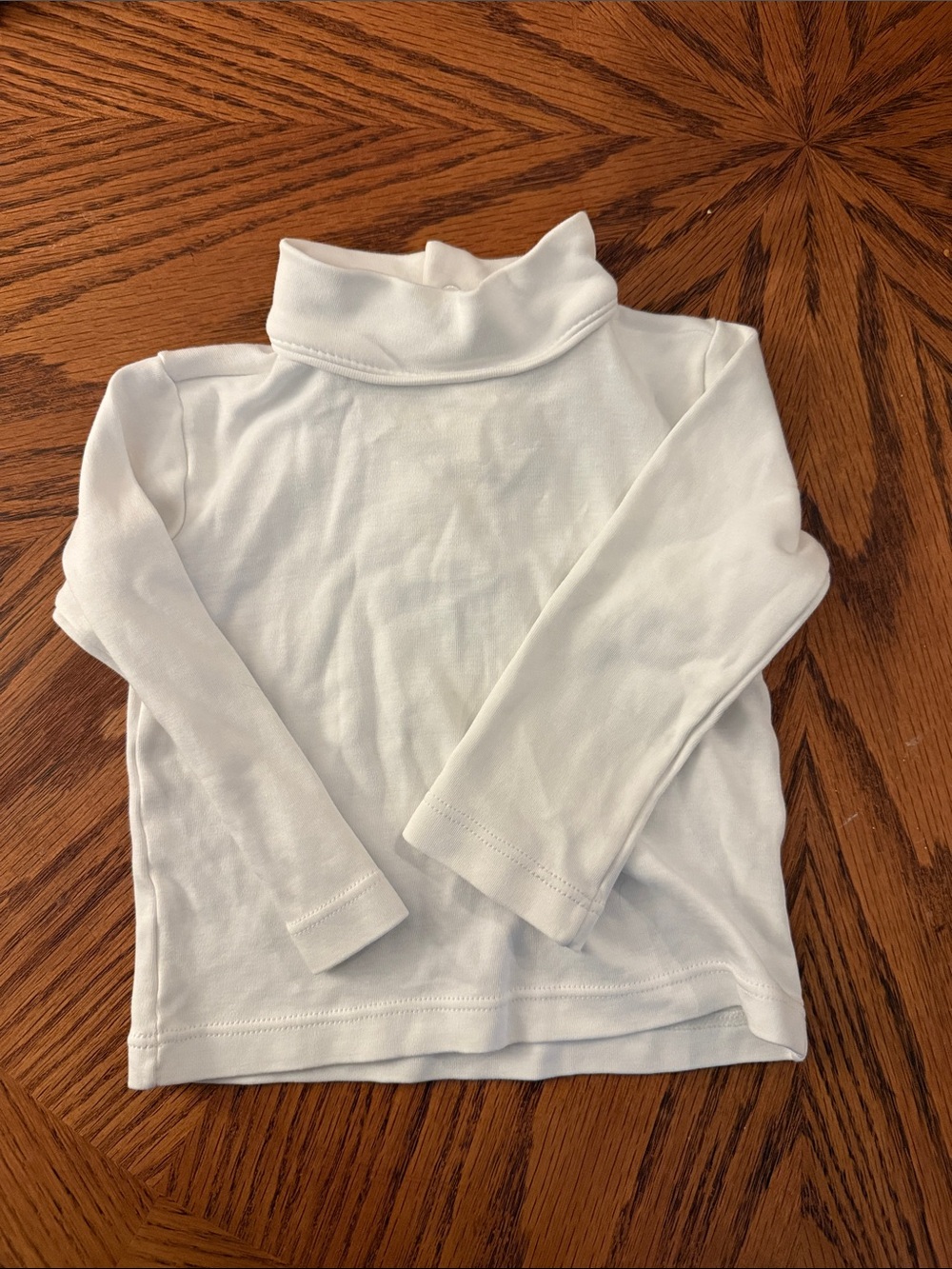 Lullaby Set Kids' White Turtleneck Long-Sleeve Shirt